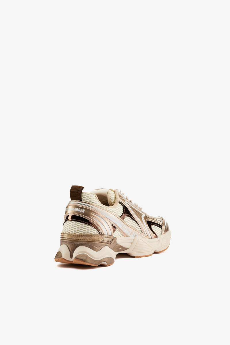 Sneaker Speedster-E silver/gold cream