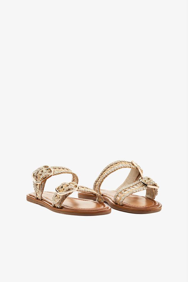 Ciabatta intreccio off white