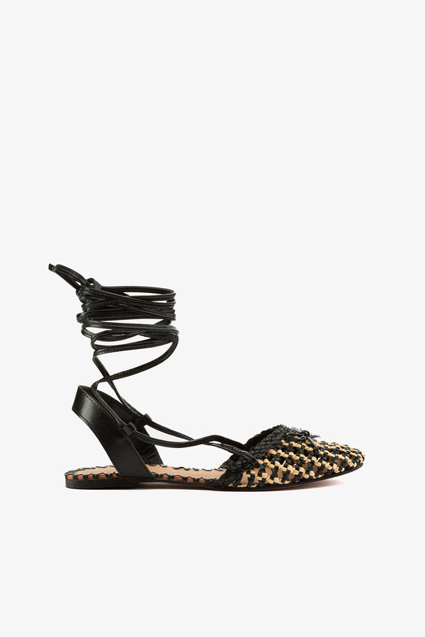 Sandalo rafia black