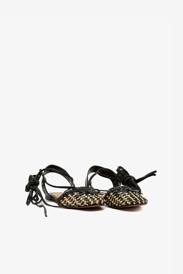 Sandalo rafia black