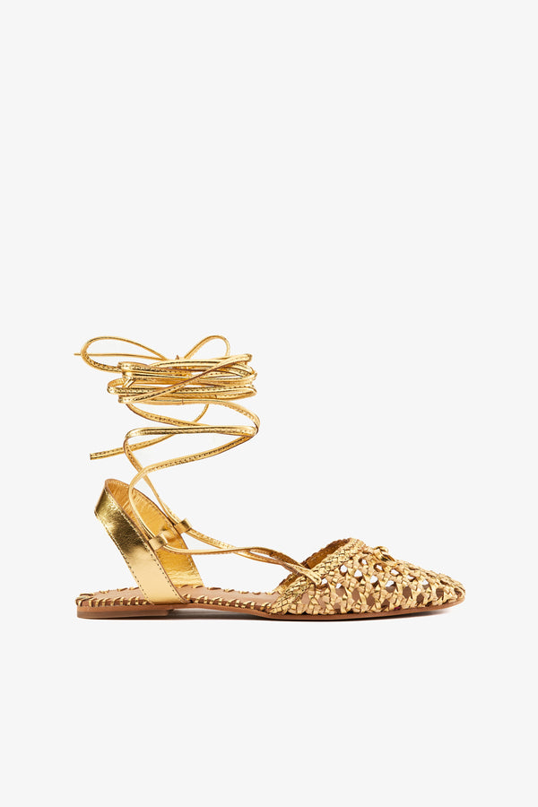 Sandalo rafia gold