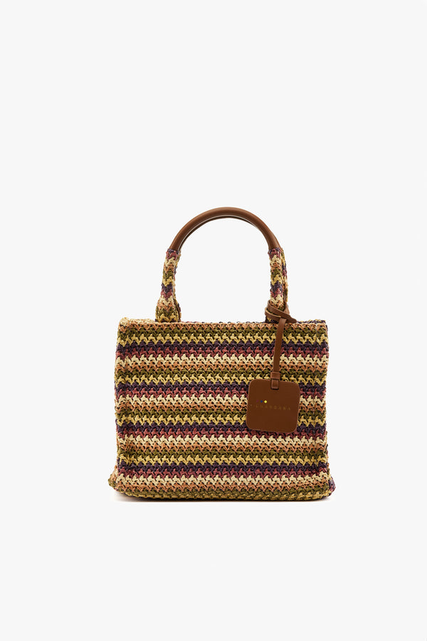 Borsa shopping mini Camille paopao prune