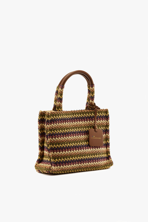 Borsa shopping mini Camille paopao prune