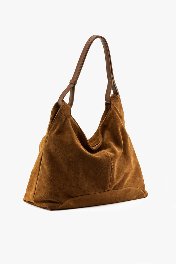 Borsa a spalla small in camoscio