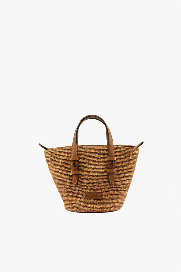Borsa secchiello rafia natural